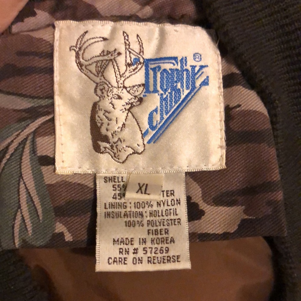 Men's Insulated Camo Puffer Jacket - Brown/Green - Picture 5 of 16